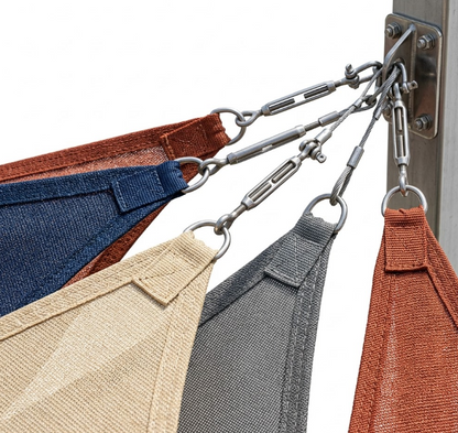Voile d'ombrage carré gris