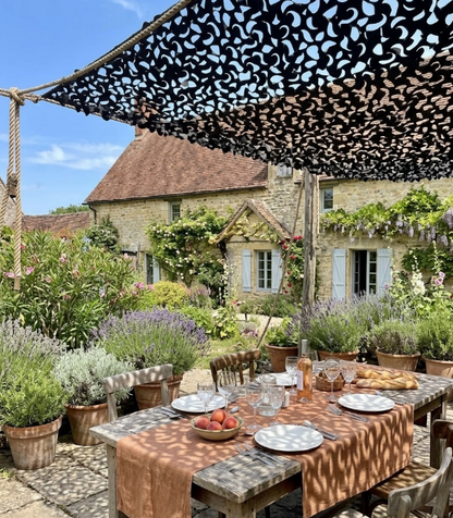 Filet d'ombrage en camouflage noir