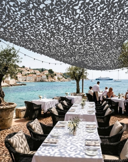 Filet d'ombrage en camouflage gris